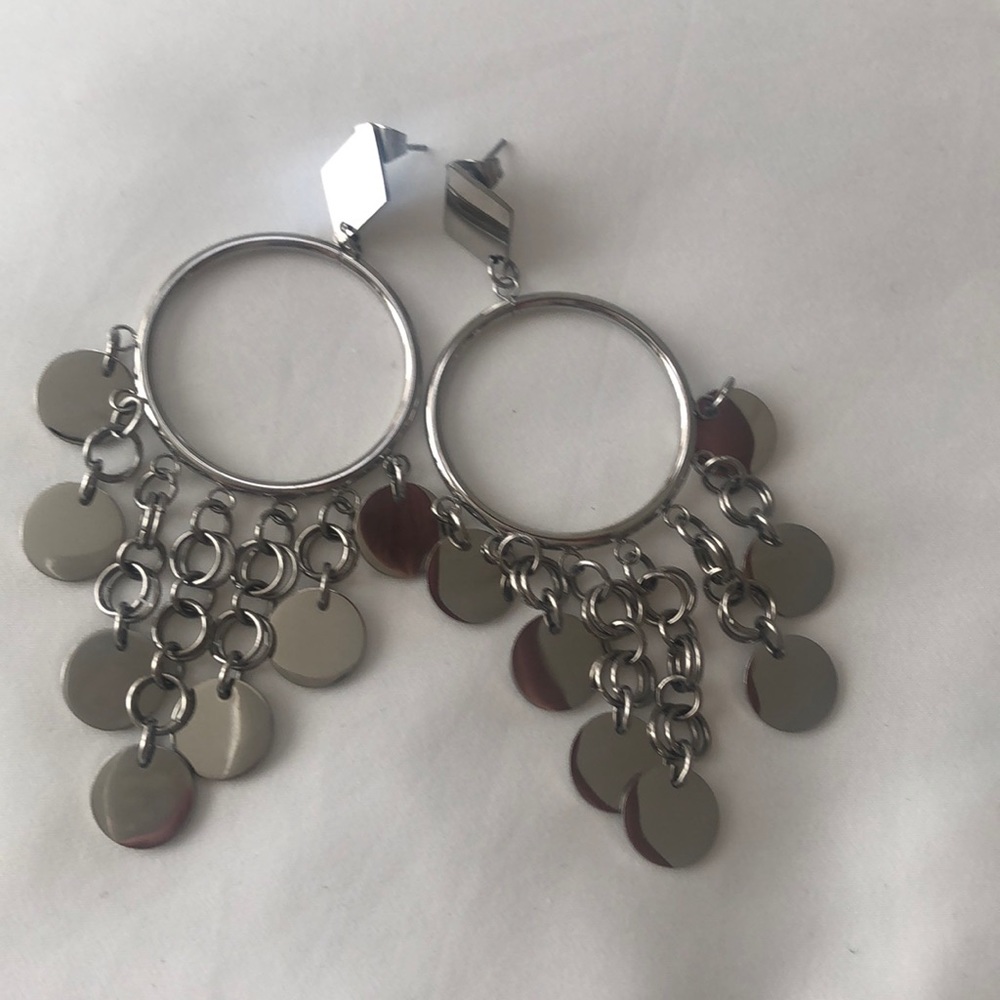 Stainless steel Chandelier Earrings